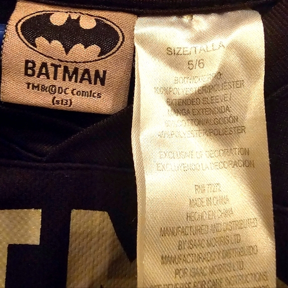 DC Comics Batman Gothem City Long Sleeve Graphic Shirt, - Picture 2 of 3